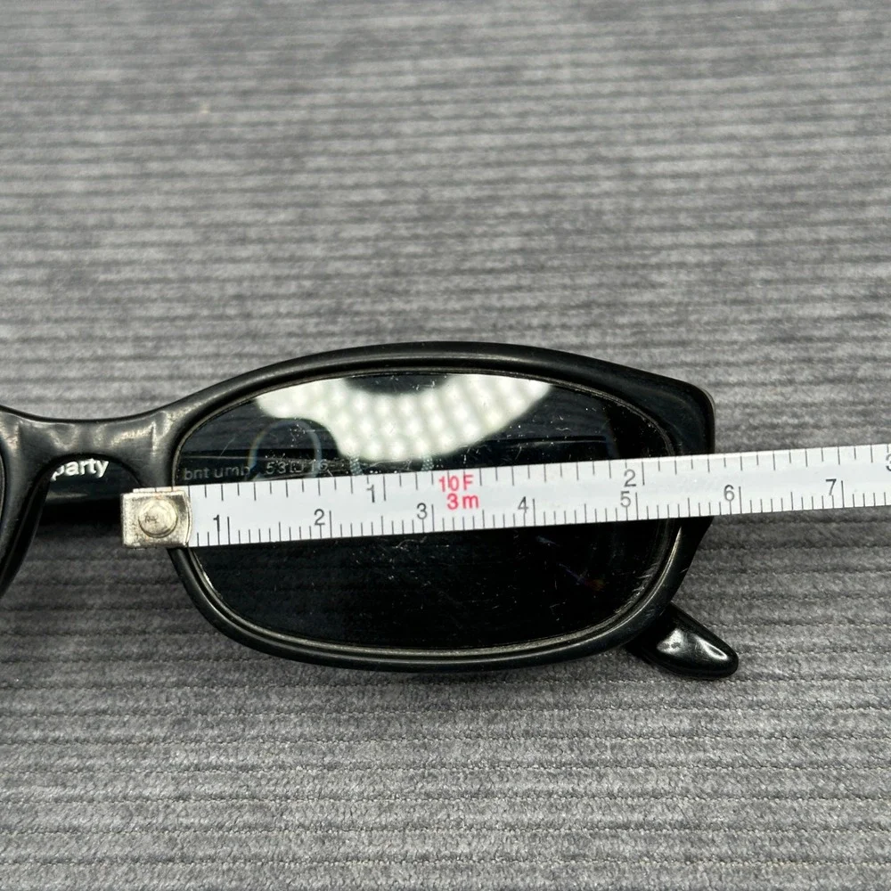 Paul Frank Night Disco Party Sunglasses Black Cream Rectangle Y2K BNT URNB 53-16